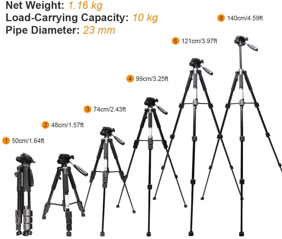 Huepar TPD14 - Láser autonivelant nivel de luz láser trípode ajustable 143cm HUEPAR ES - Nivel láser