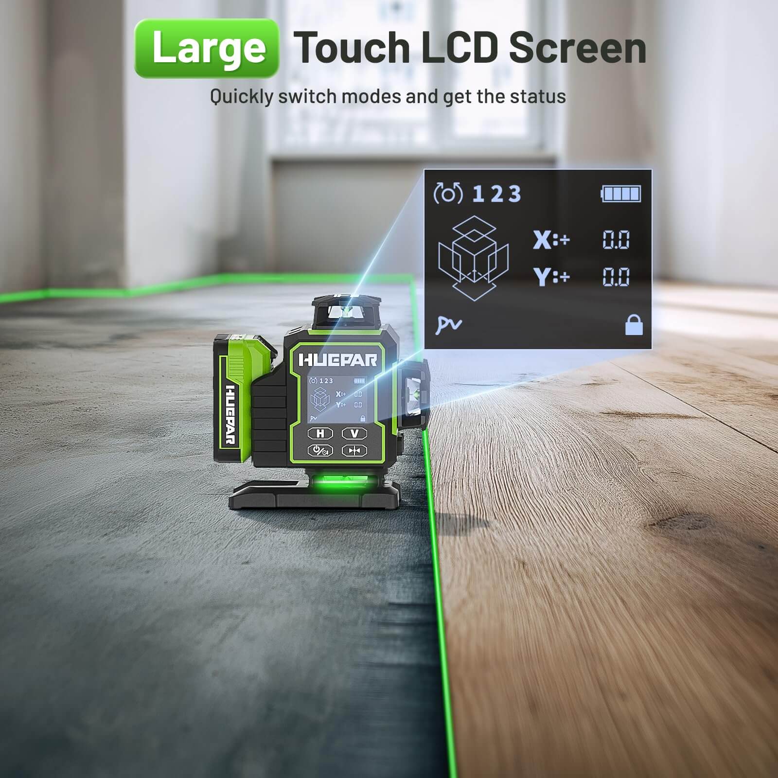 Huepar W04CG Nivel Láser